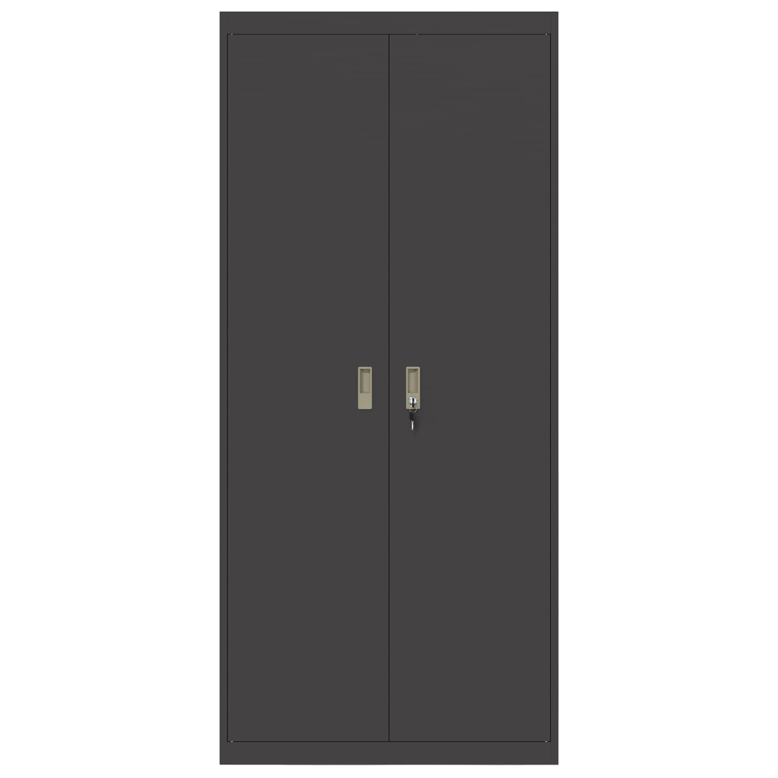 Armoire de rangement avec stockage 2 pcs Noir 90 x 40 x 200 cm - XIOS