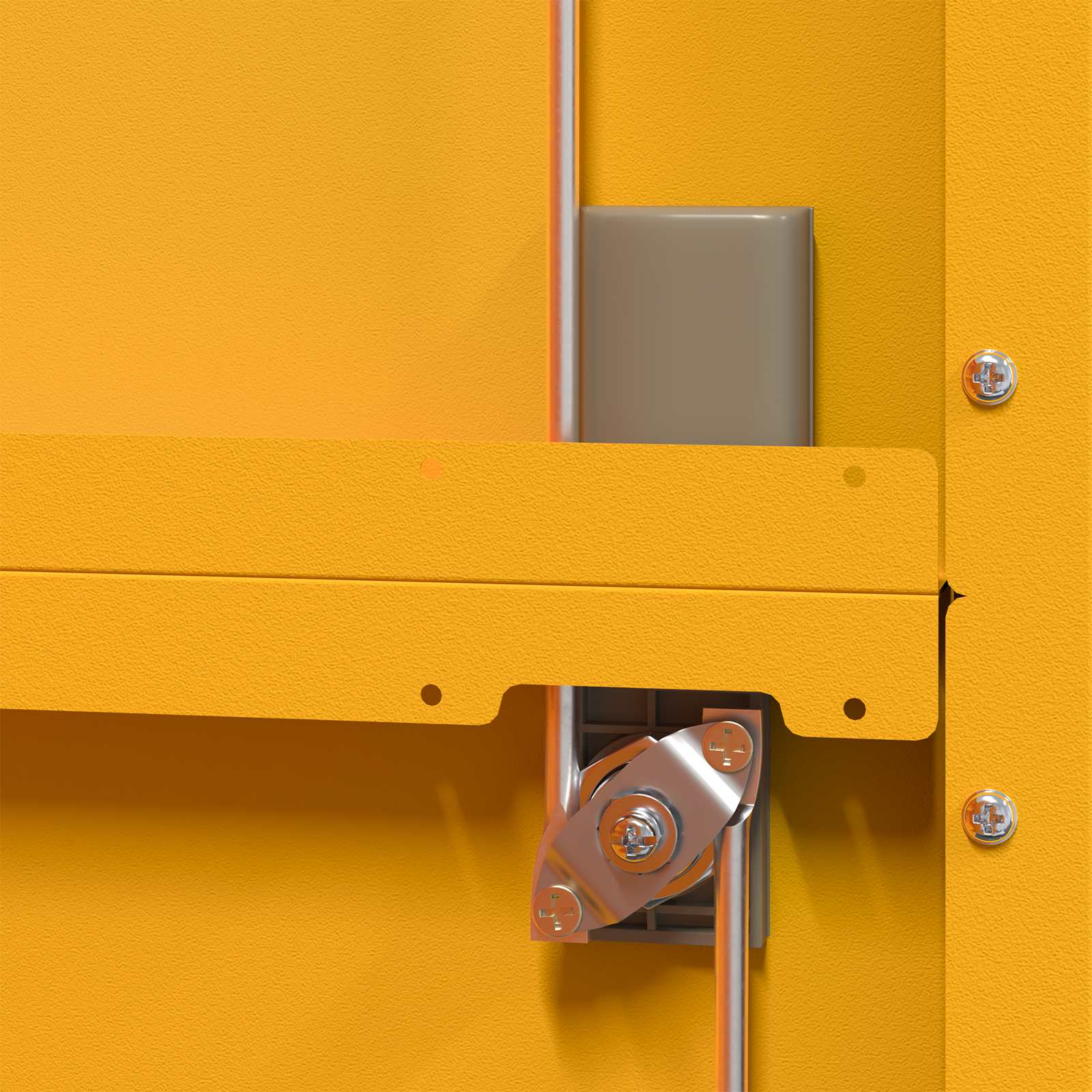 Armoire de rangement 2 pcs Jaune moutarde 90 x 40 x 200 cm - XIOS