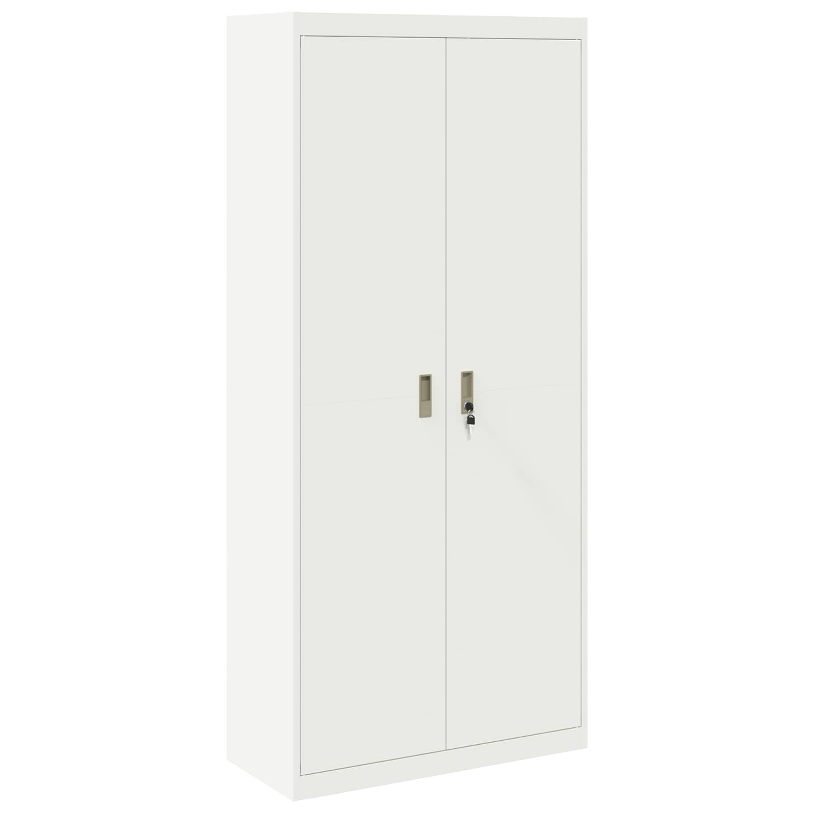 Armoire de rangement avec stockage 2 pcs Blanc 90 x 40 x 200 cm - XIOS