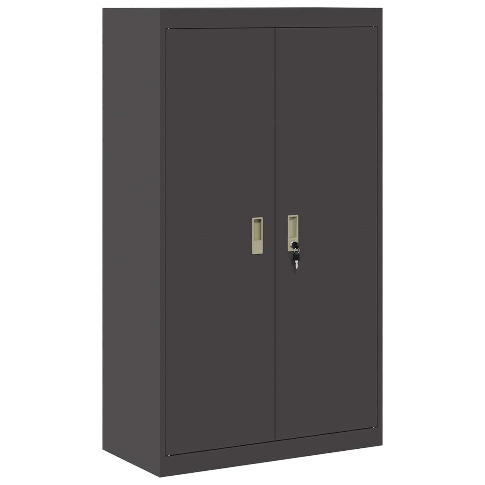 Armoire de rangement avec stockage 2 pcs Noir 80 x 40 x 140 cm - XIOS