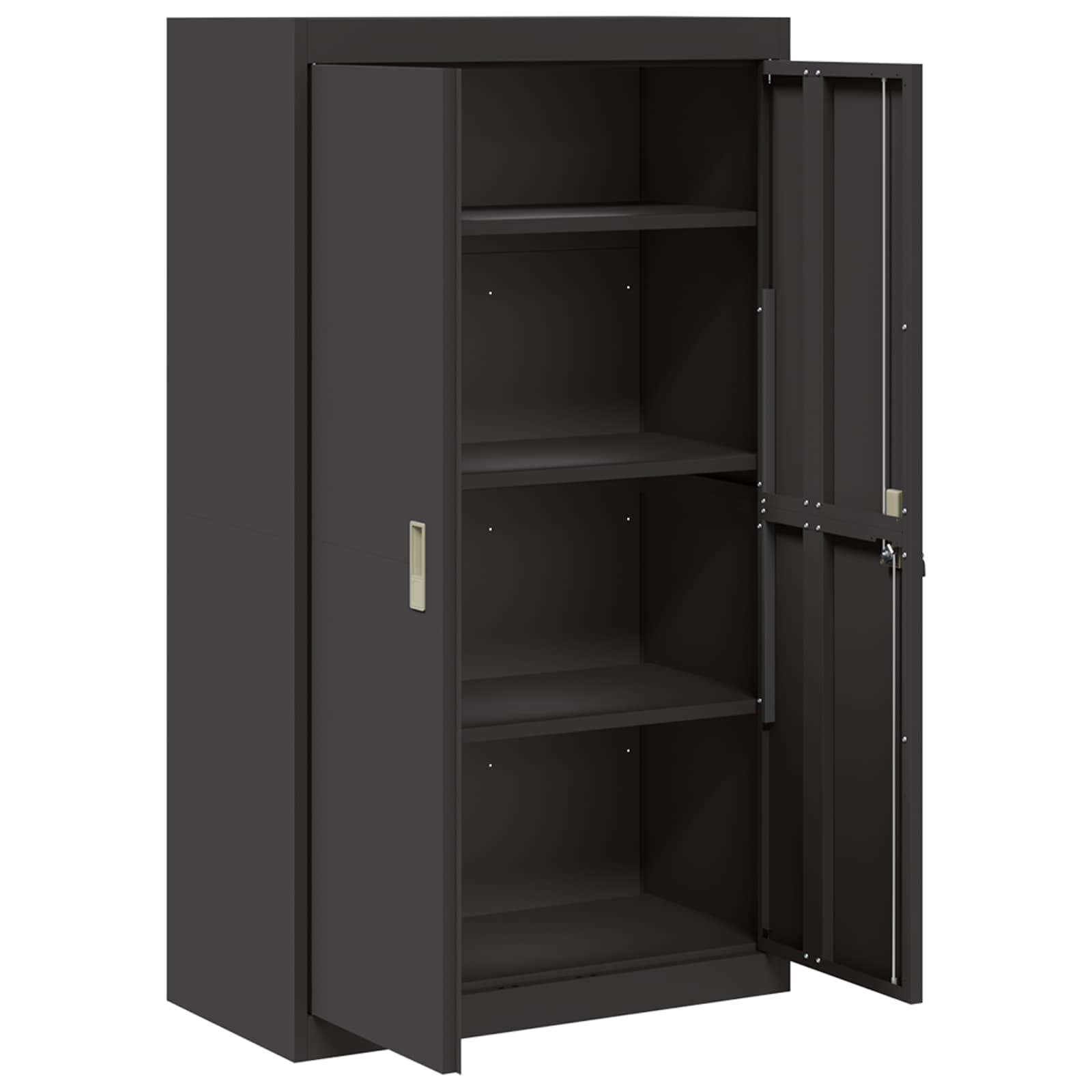 Armoire de rangement avec stockage 2 pcs Noir 80 x 40 x 140 cm - XIOS