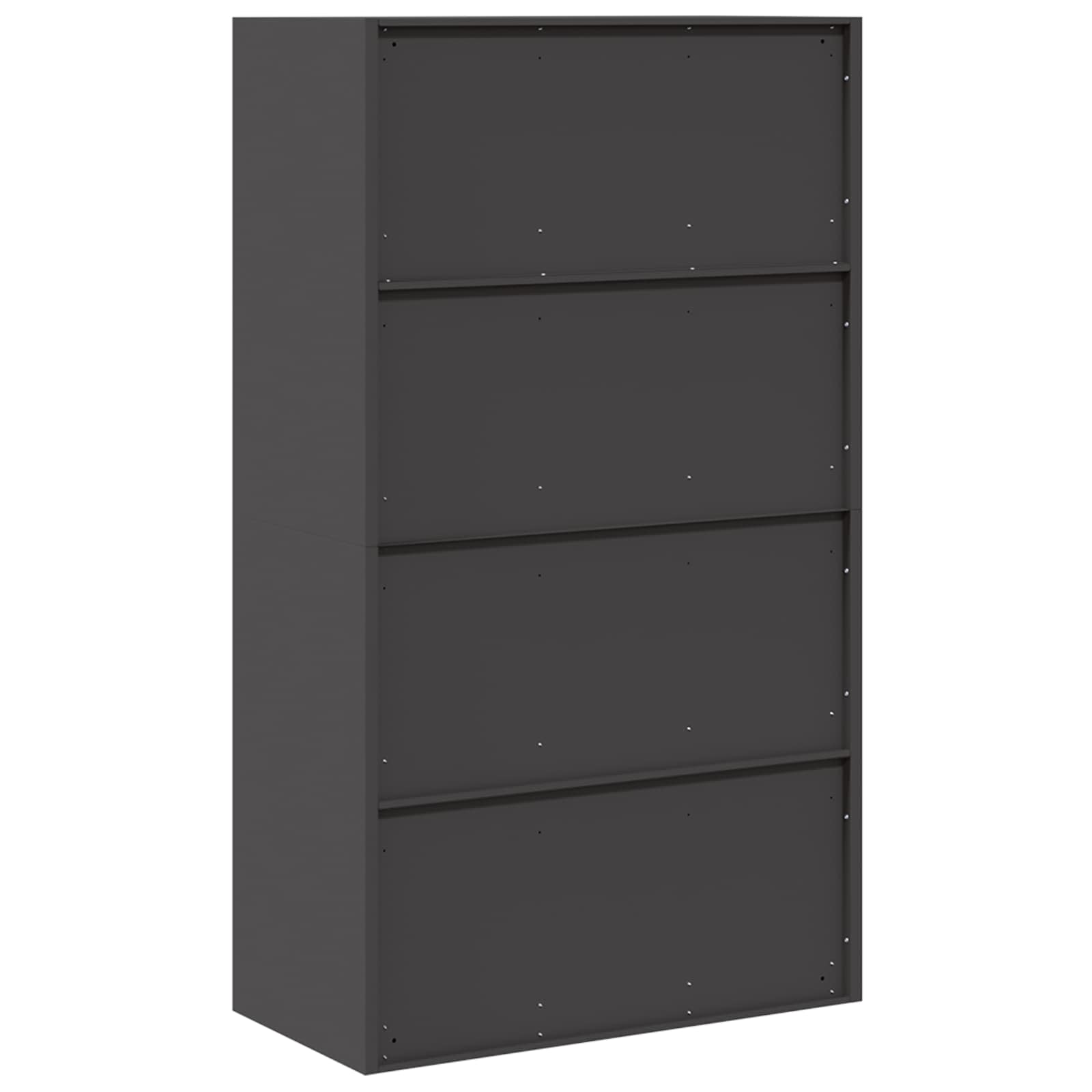 Armoire de rangement avec stockage 2 pcs Noir 80 x 40 x 140 cm - XIOS