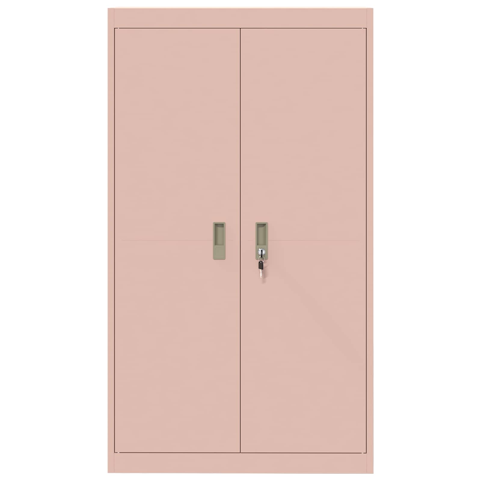 Armoire de rangement avec stockage 2 pcs Rose 80 x 40 x 140 cm - XIOS
