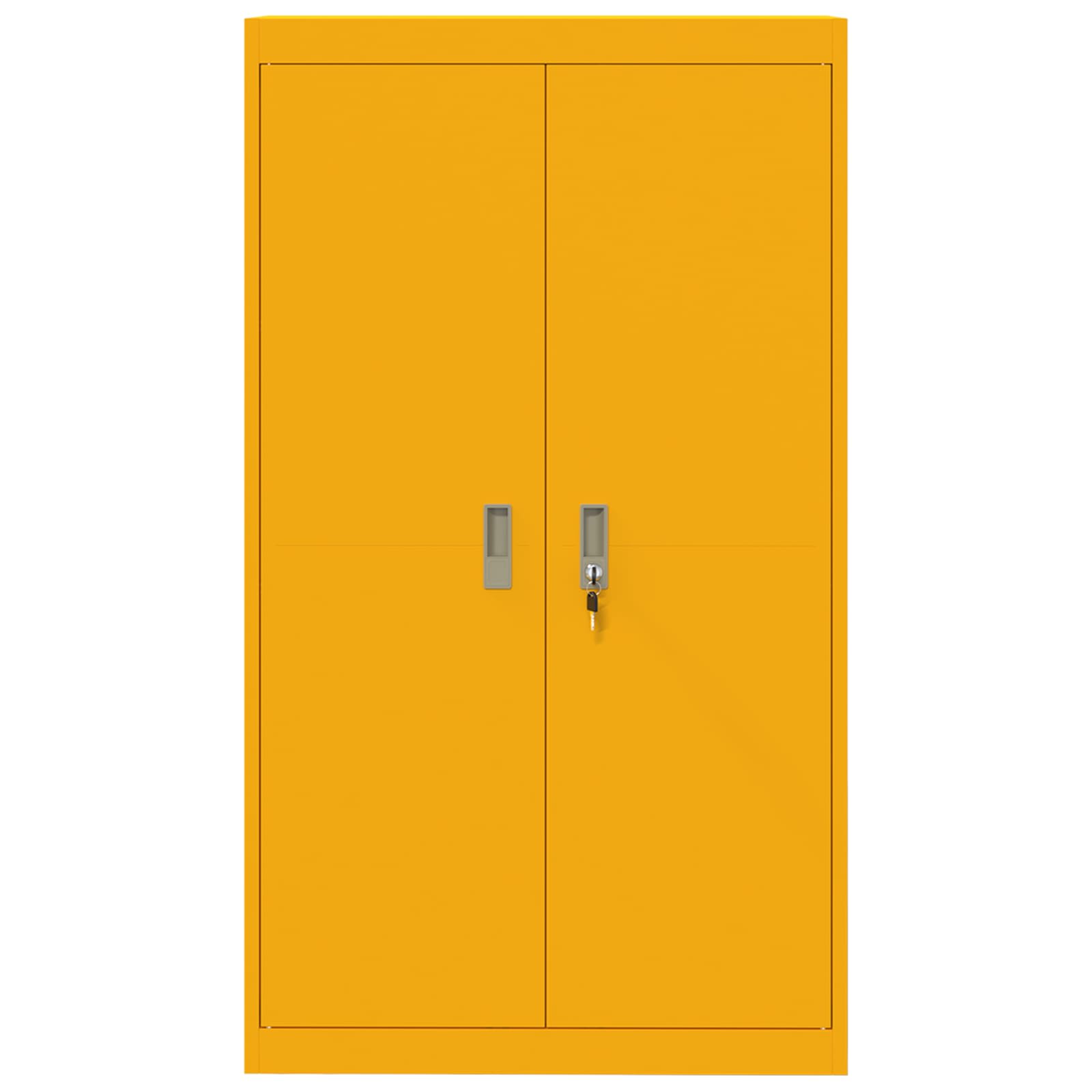 Armoire de rangement 2 pcs Jaune moutarde 80 x 40 x 140 cm - XIOS