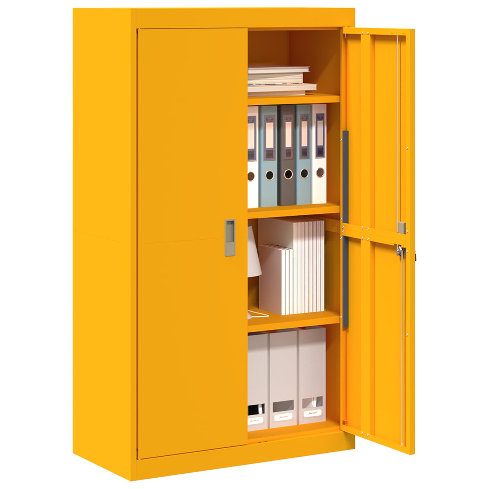 Armoire de rangement 2 pcs Jaune moutarde 80 x 40 x 140 cm - XIOS