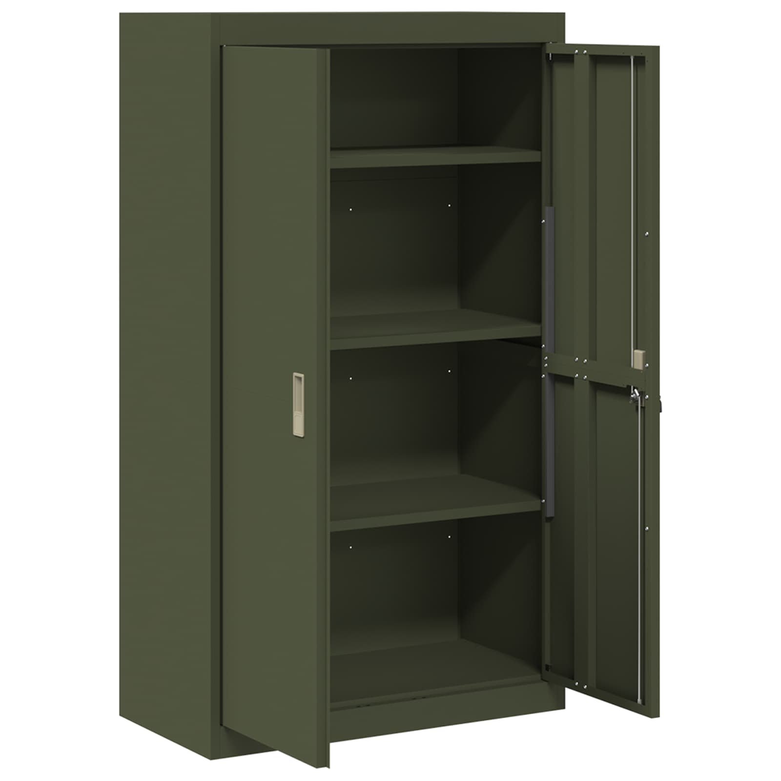 Armoire de rangement 2 pcs Vert olive 80 x 40 x 140 cm - XIOS