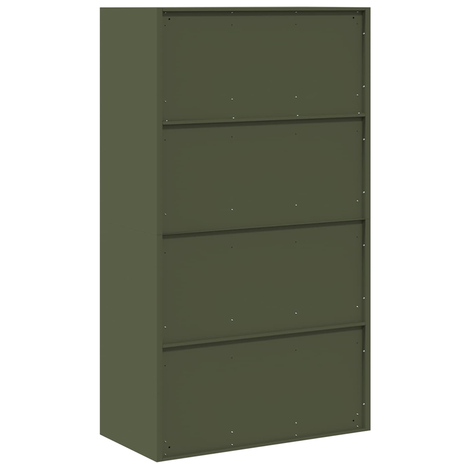 Armoire de rangement 2 pcs Vert olive 80 x 40 x 140 cm - XIOS