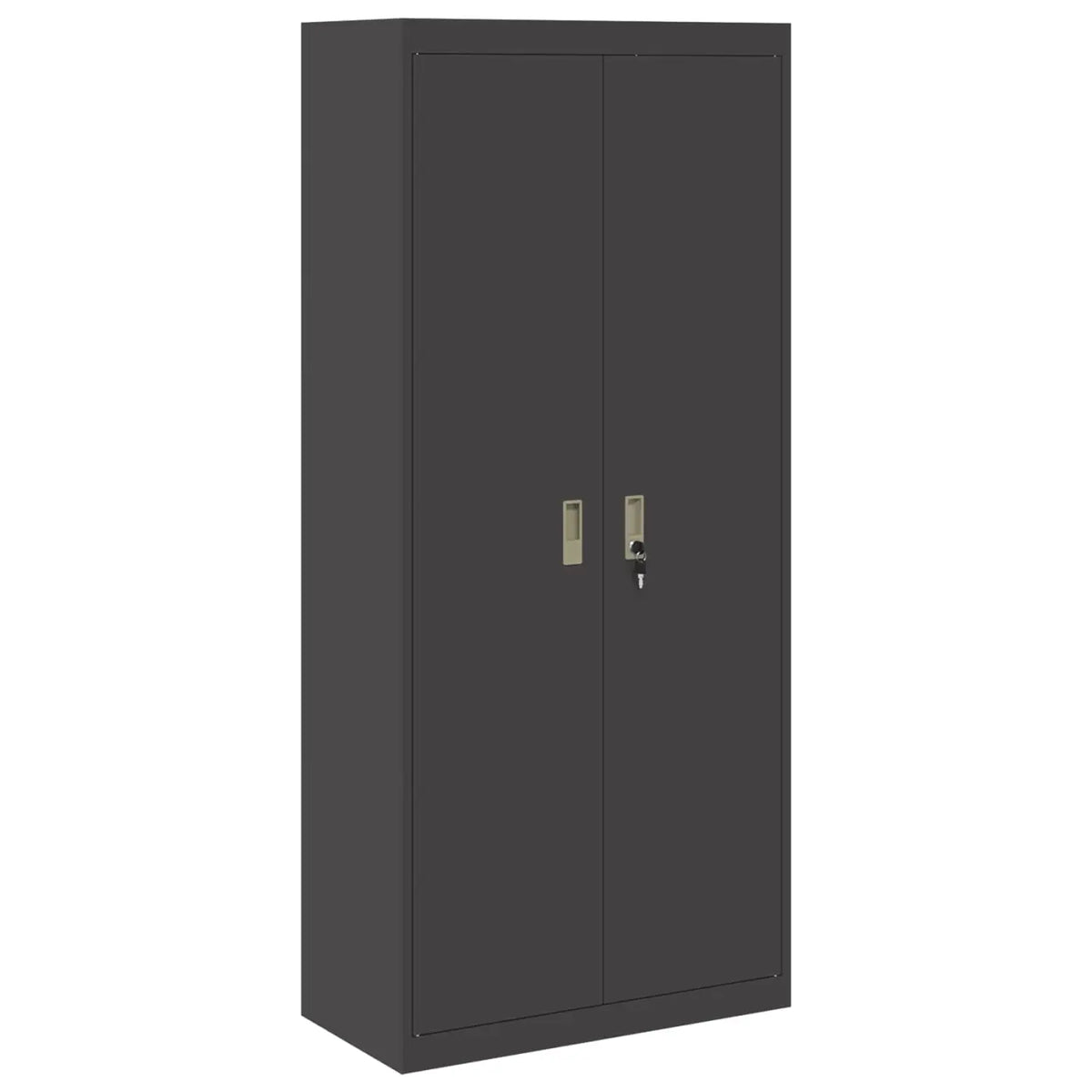 Armoire de rangement Noir 80 x 40 x 180 cm Acier - XIOS