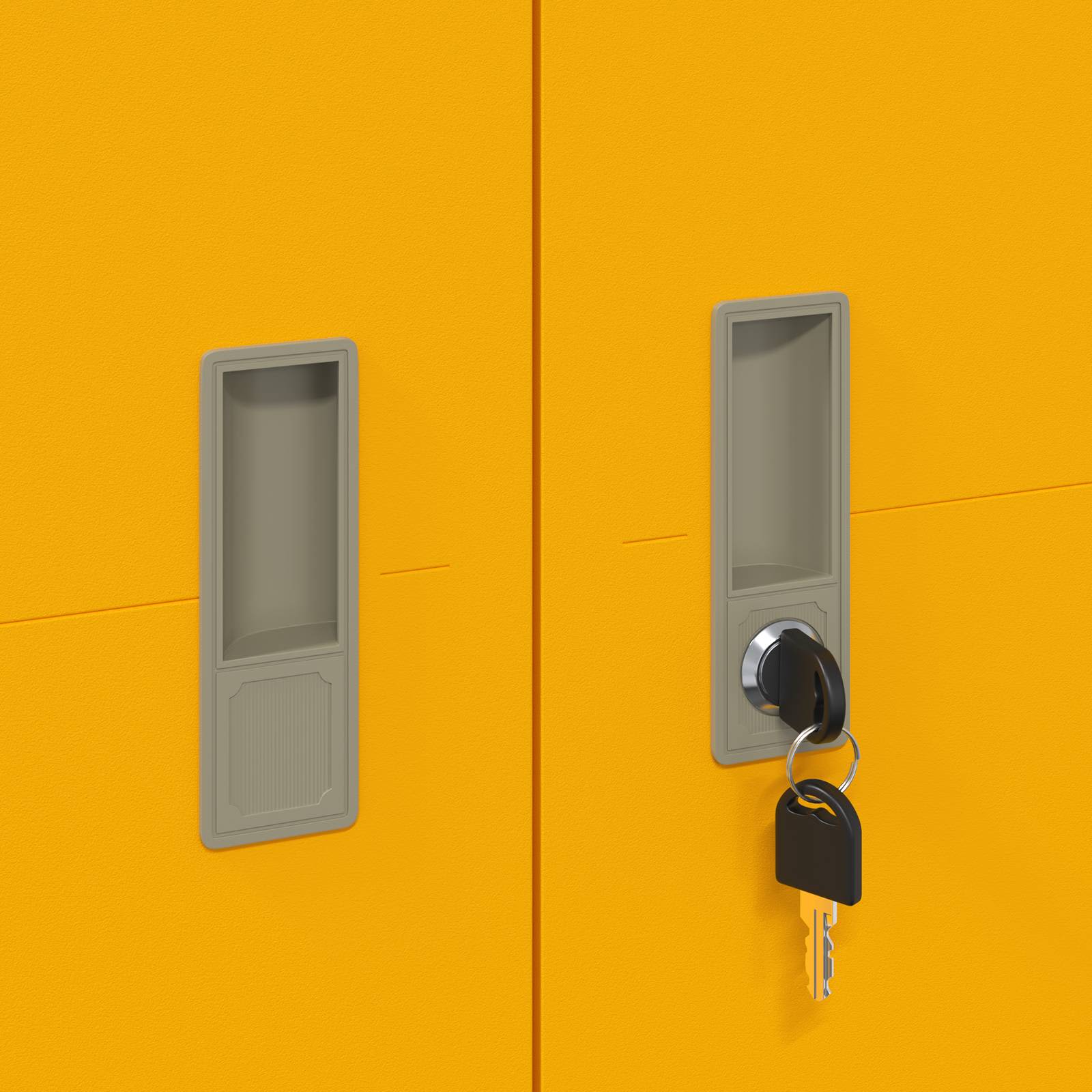 Armoire de rangement 2 pcs Jaune moutarde 60 x 40 x 180 cm - XIOS