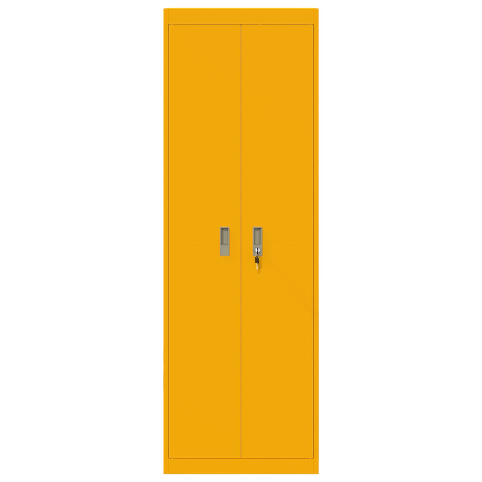 Armoire de rangement 2 pcs Jaune moutarde 60 x 40 x 180 cm - XIOS