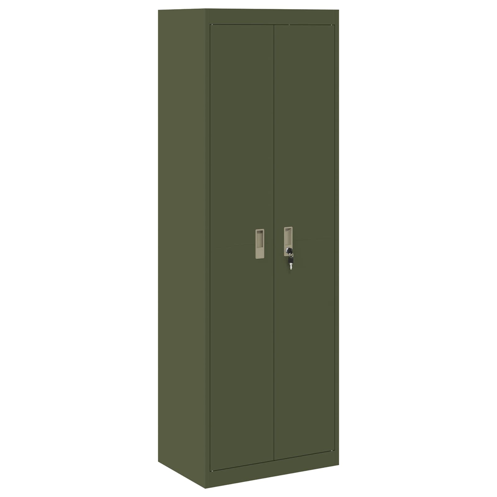 Armoire de rangement 2 pcs Vert olive 60 x 40 x 180 cm - XIOS