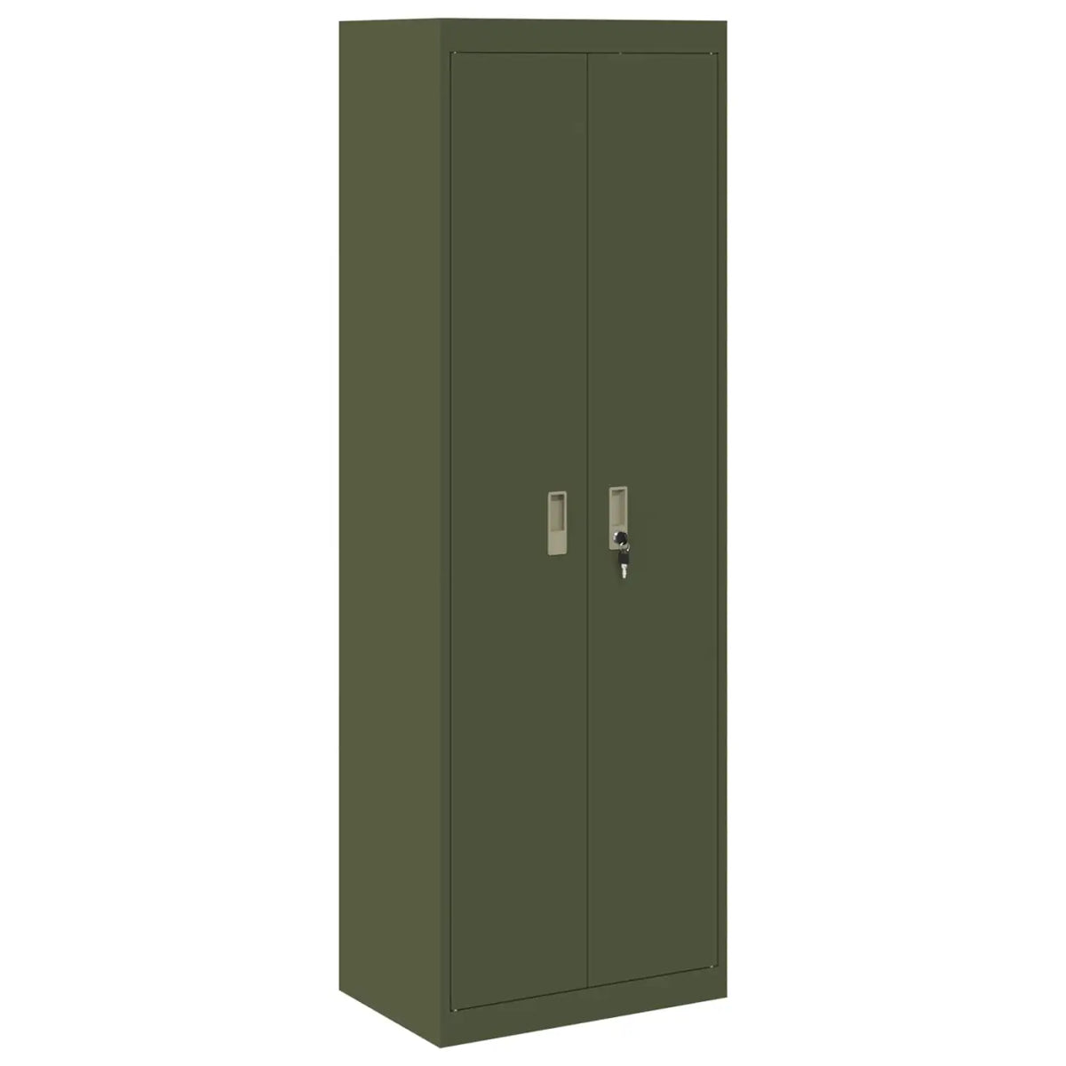 Armoire de rangement Vert olive 60 x 40 x 180 cm Acier - XIOS