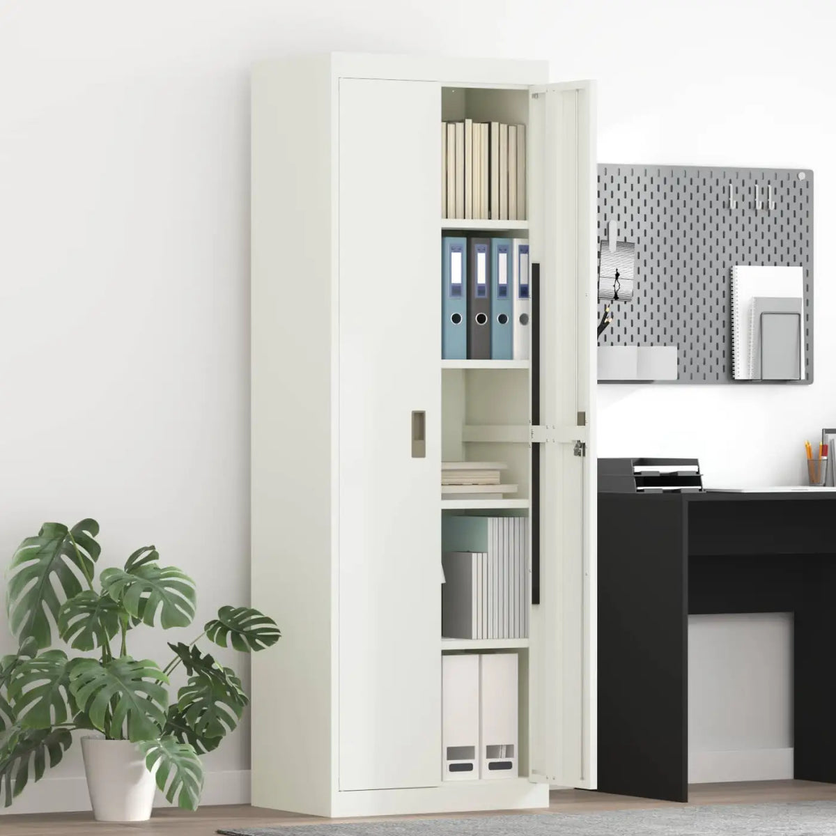 Armoire de rangement Blanc 60 x 40 x 180 cm Acier - XIOS