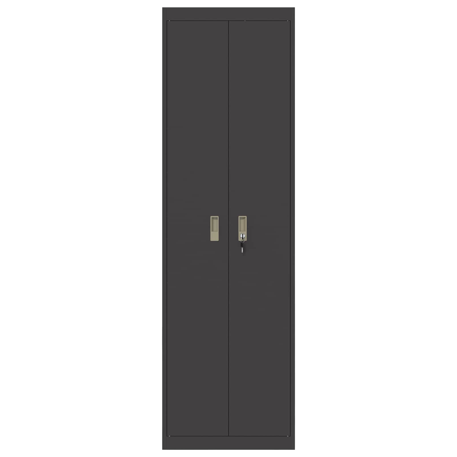 Armoire de rangement avec stockage 2 pcs Noir 60 x 40 x 200 cm - XIOS