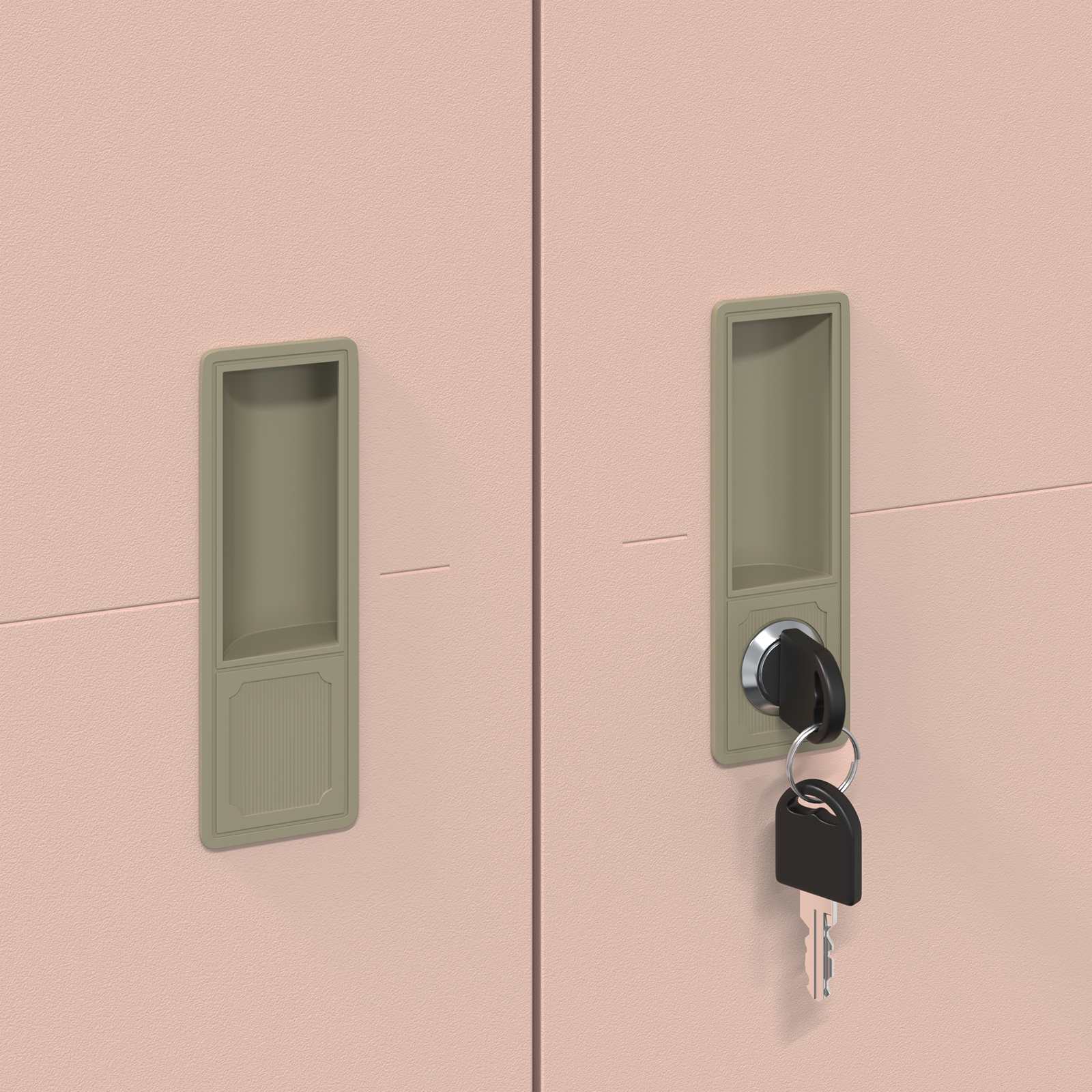 Armoire de rangement avec stockage 2 pcs Rose 60 x 40 x 200 cm - XIOS