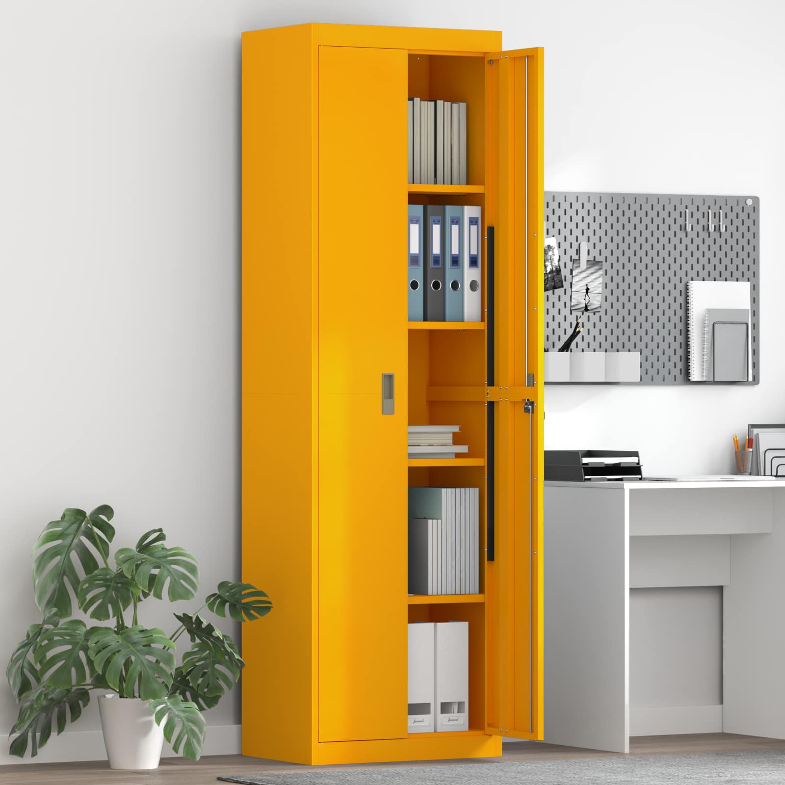 Armoire de rangement 2 pcs Jaune moutarde 60 x 40 x 200 cm - XIOS