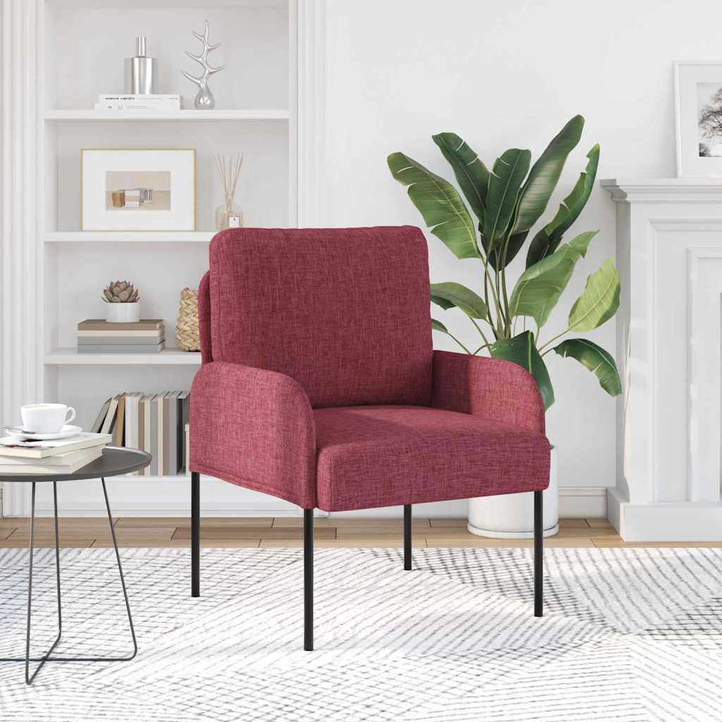Canapés avec coussin 55cm Bordeaux Contreplaqué - XIOS