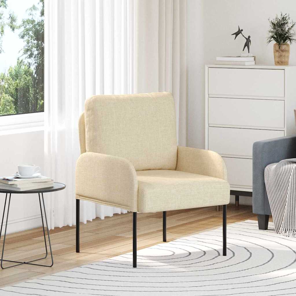 Canapés avec coussin 55cm Crème Contreplaqué