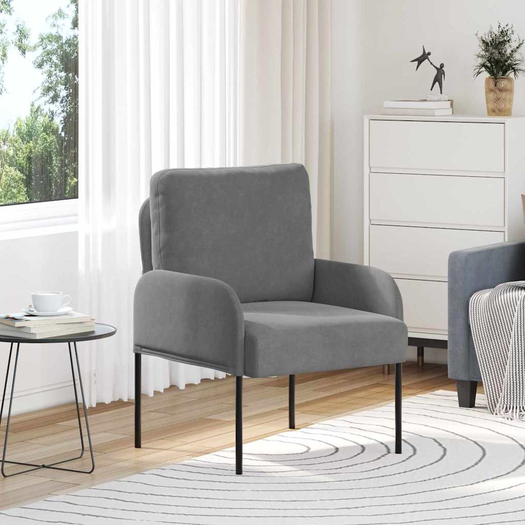 Canapés avec coussin 55cm Gris foncé Contreplaqué - XIOS