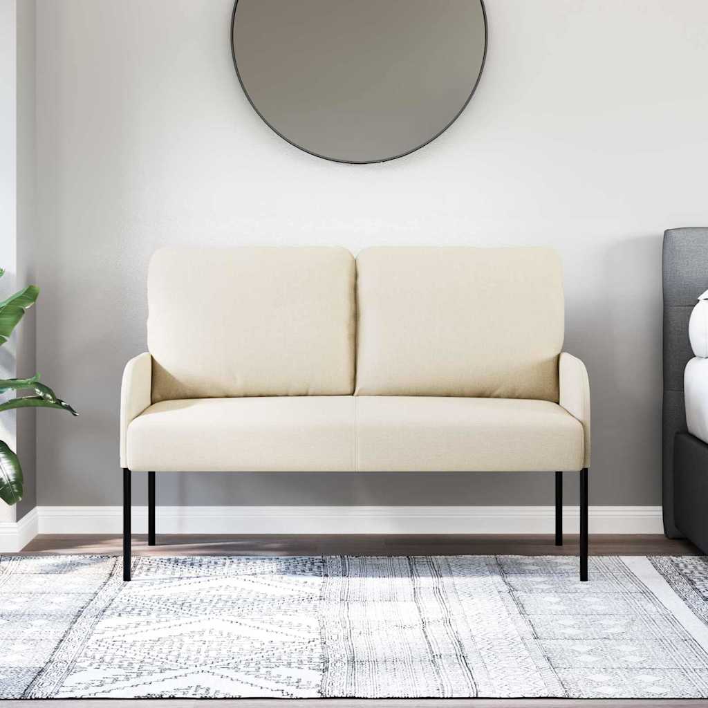 Canapés avec coussin 110cm Crème Contreplaqué - XIOS