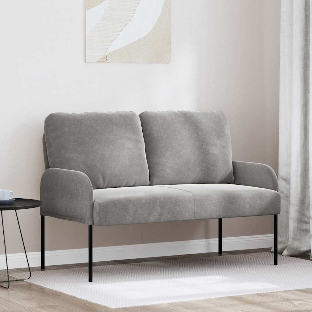 Canapés avec coussin 110cm Gris clair Contreplaqué - XIOS