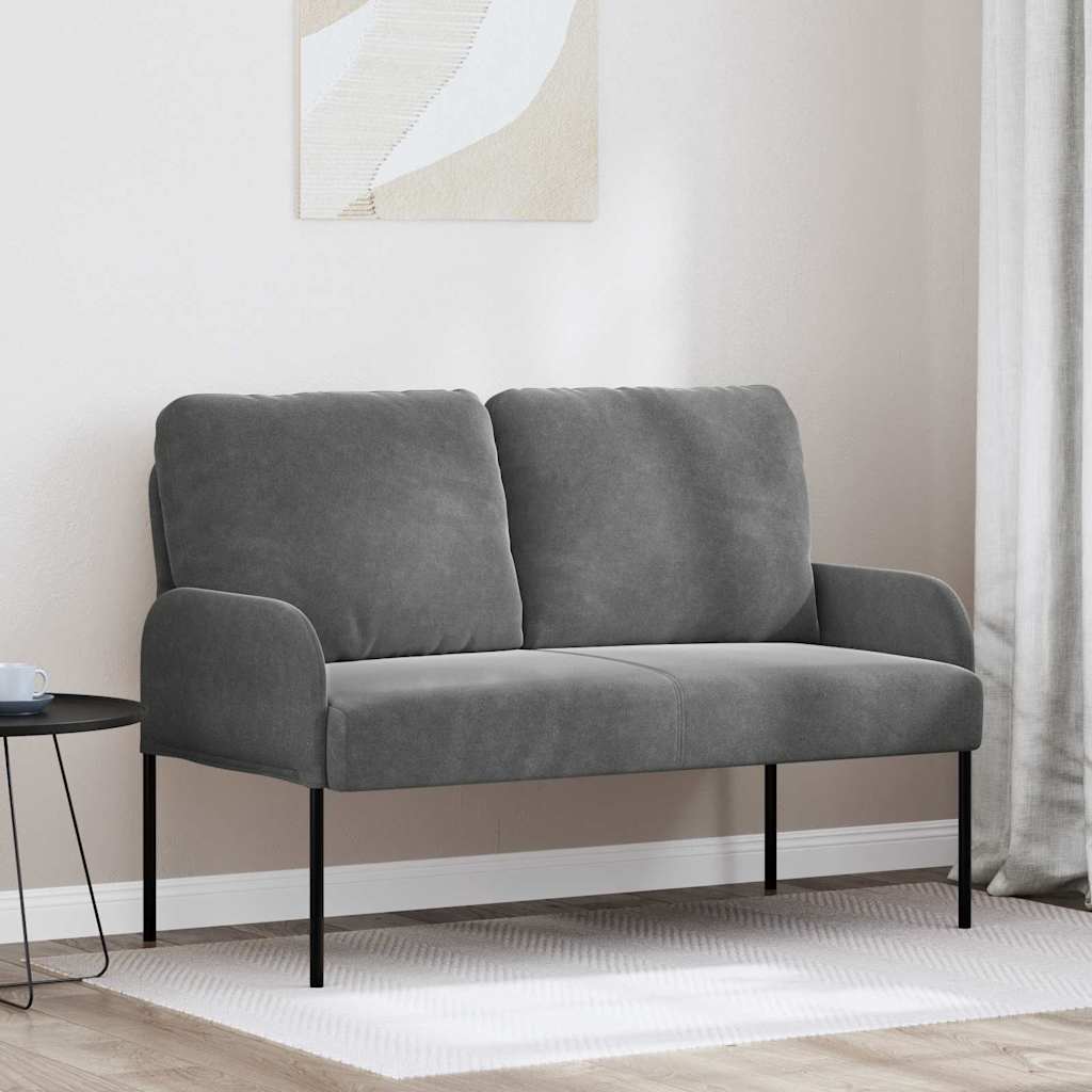 Canapés avec coussin 110cm Gris foncé Contreplaqué - XIOS
