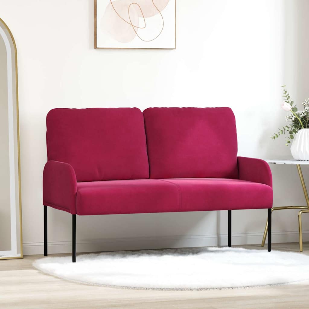 Canapés avec coussin 110cm Bordeaux Contreplaqué - XIOS