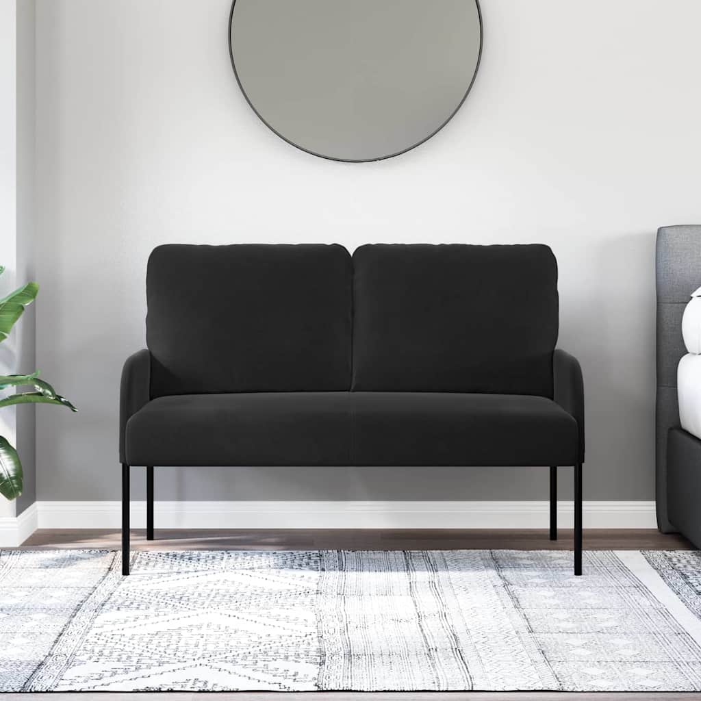 Canapés avec coussin 110cm Noir Contreplaqué - XIOS
