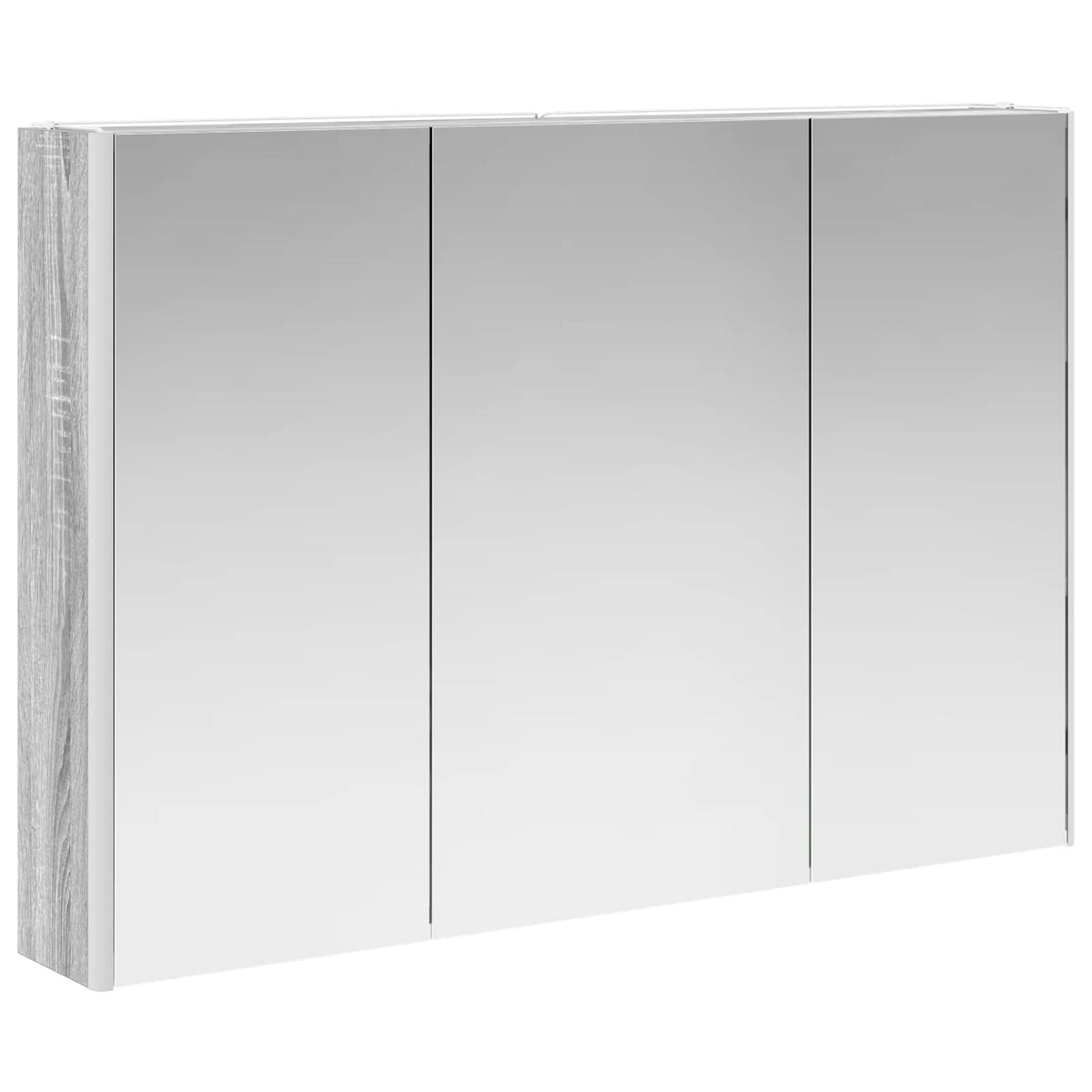 Armoire Miroir de Salle de Bain Gris Sonoma