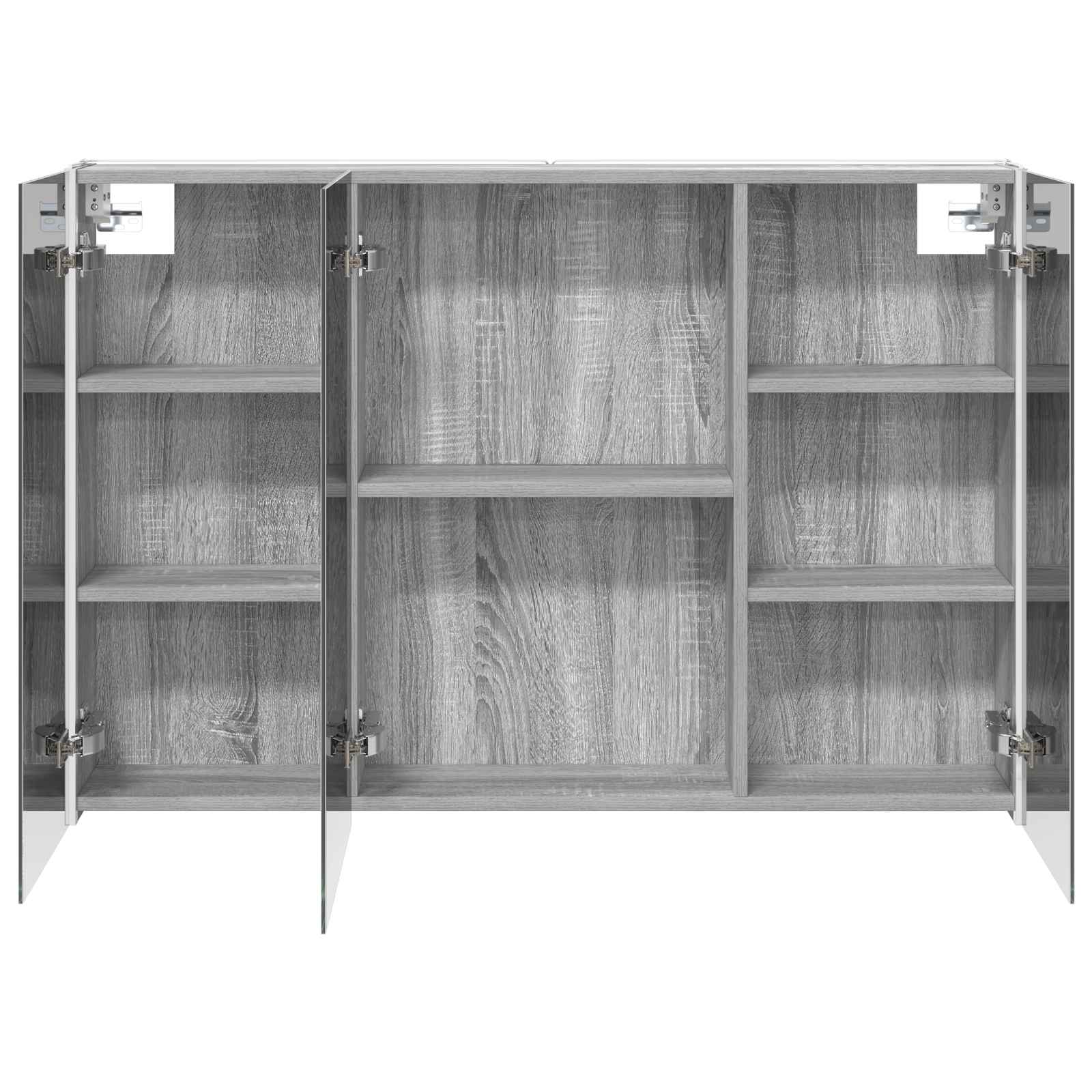 Armoire Miroir de Salle de Bain Gris Sonoma