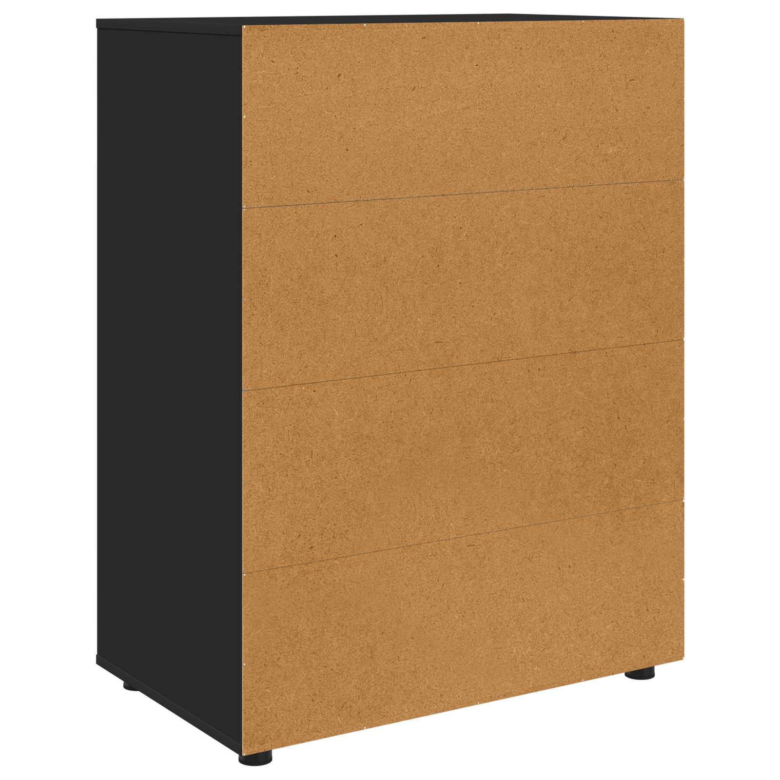 Armoires de rangement 80 x 48 x 105 cm Bois d'ingénierie Noir