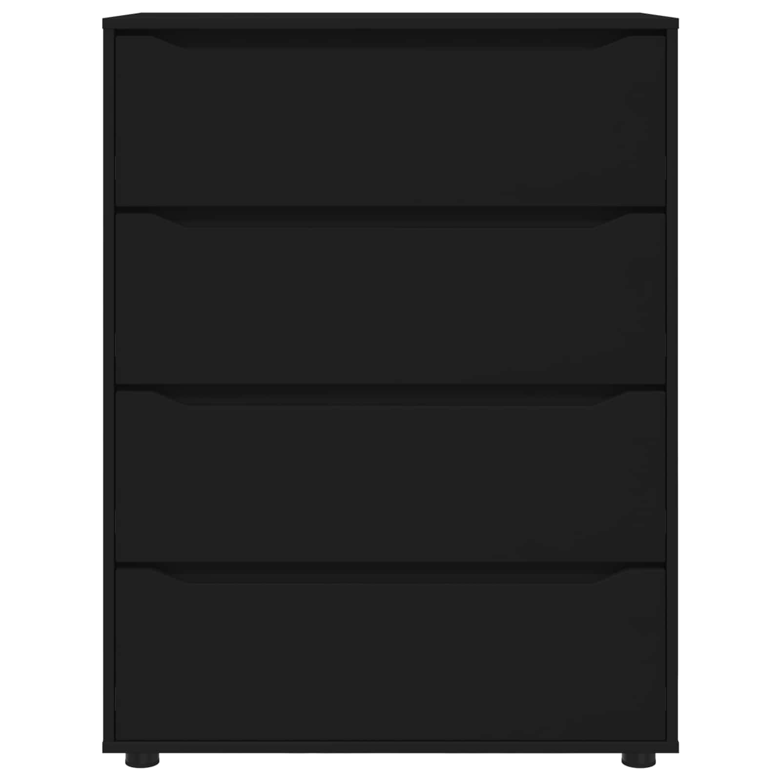 Armoires de rangement 80 x 48 x 105 cm Bois d'ingénierie Noir