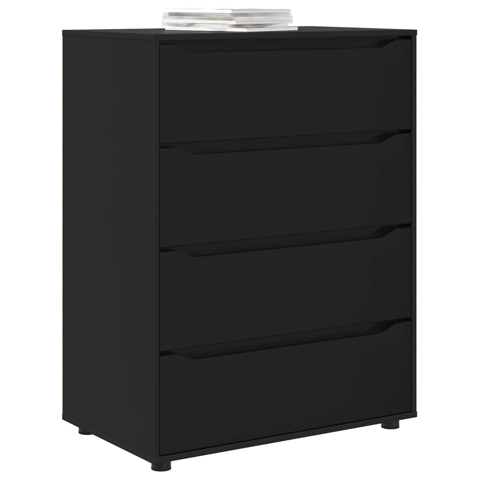 Armoires de rangement 80 x 48 x 105 cm Bois d'ingénierie Noir