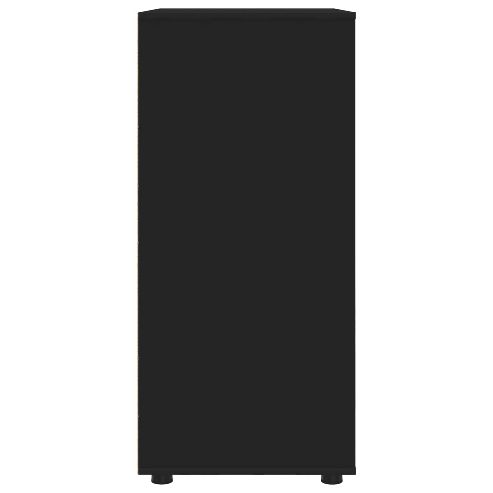Armoires de rangement 80 x 48 x 105 cm Bois d'ingénierie Noir
