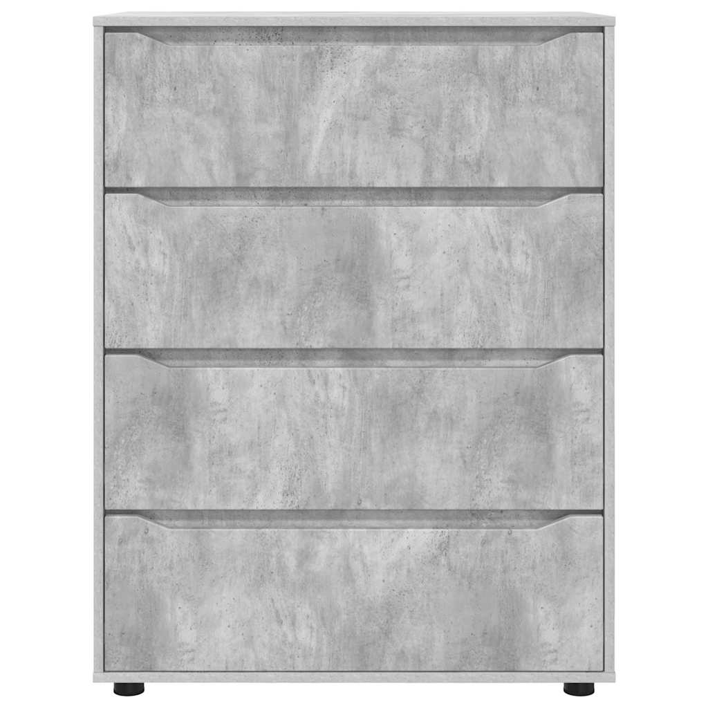 Armoires de rangement 2 pcs Gris béton 80 x 48 x 105 cm - XIOS