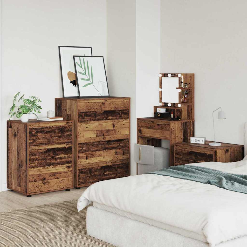 Armoires de rangement 2 pcs Bois Ancien 80 x 48 x 105 cm - XIOS