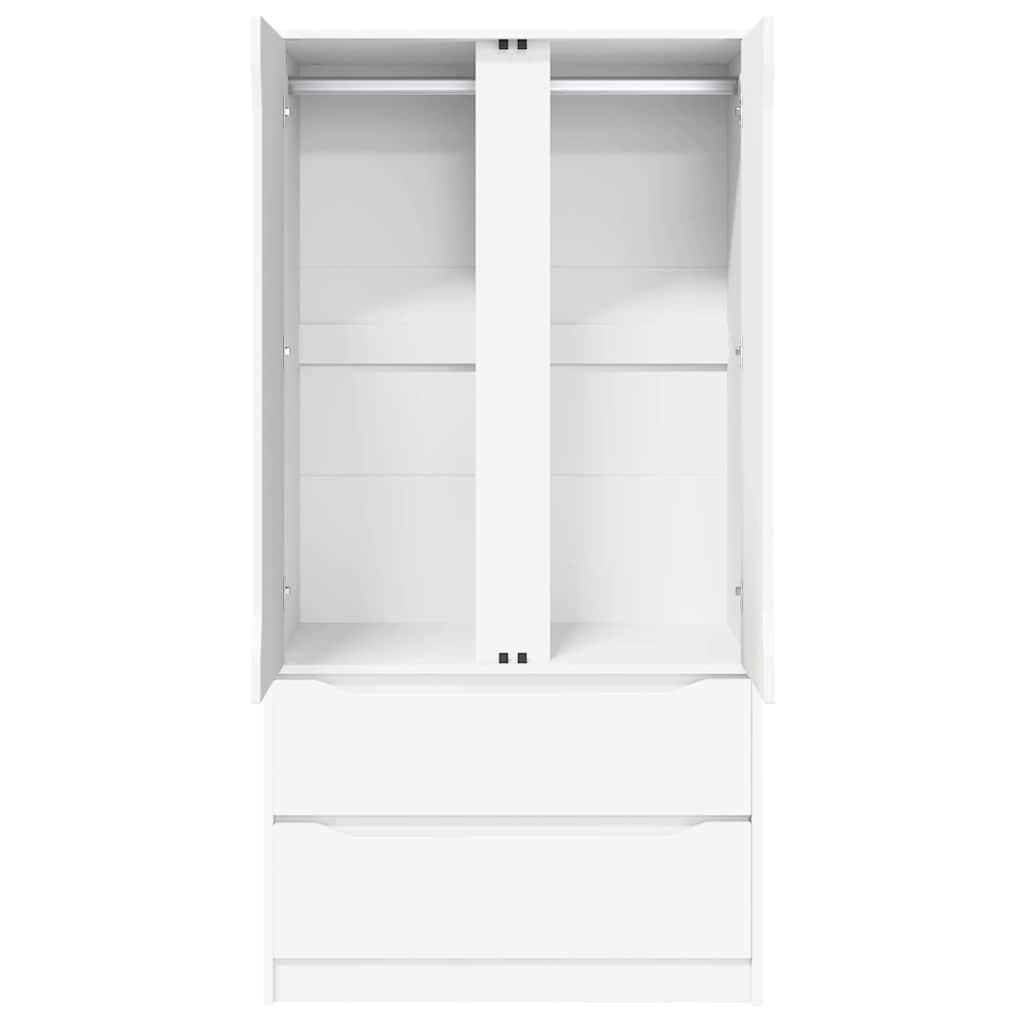 Armoire avec tiroir Blanc 79,5 x 49 x 156 cm Bois d’ingénierie - XIOS