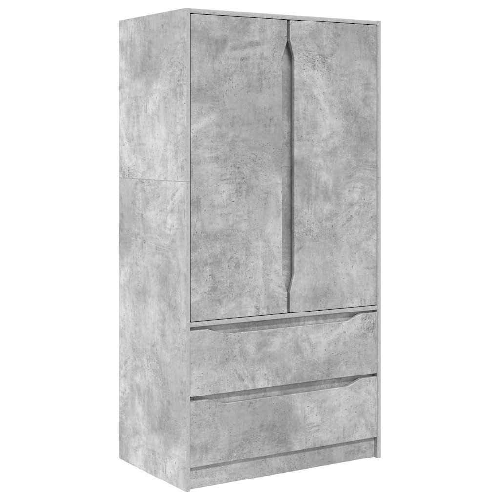 Armoire Gris Béton 79,5 x 49 x 156 cm Bois d’ingénierie - XIOS