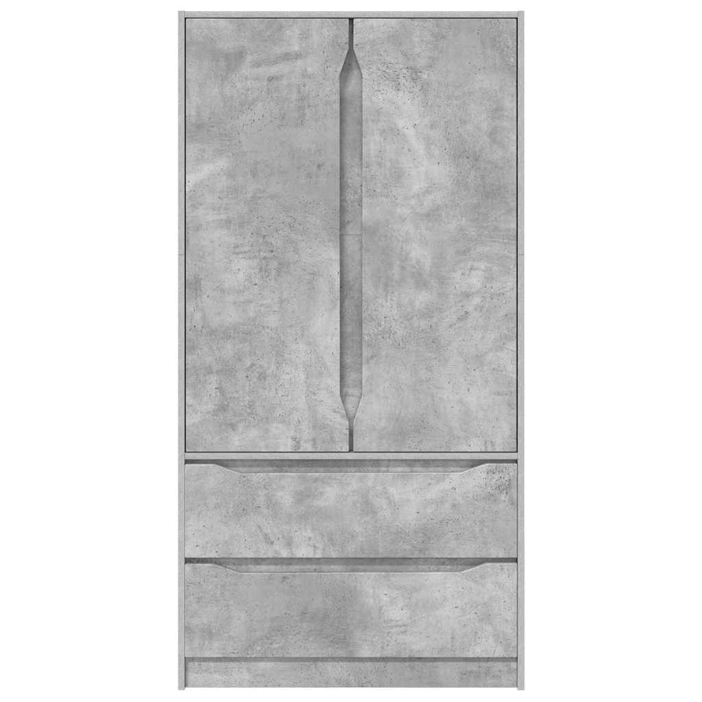 Armoire Gris Béton 79,5 x 49 x 156 cm Bois d’ingénierie - XIOS