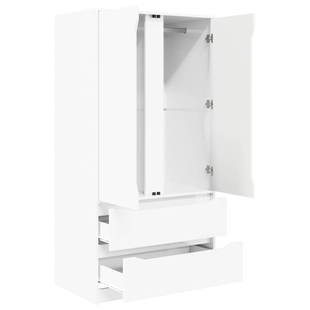 Armoire Blanc Brillant 79,5 x 49 x 156 cm Bois d’ingénierie - XIOS