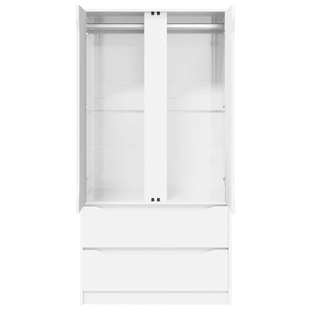 Armoire Blanc Brillant 79,5 x 49 x 156 cm Bois d’ingénierie - XIOS