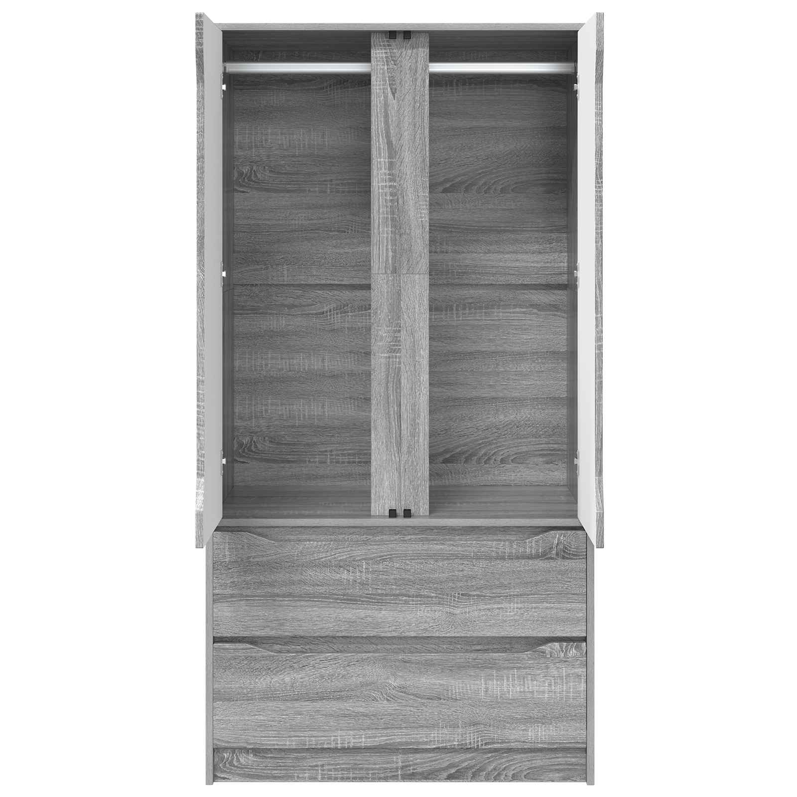 Armoire Gris Sonoma 79,5 x 49 x 156 cm Bois d’ingénierie - XIOS