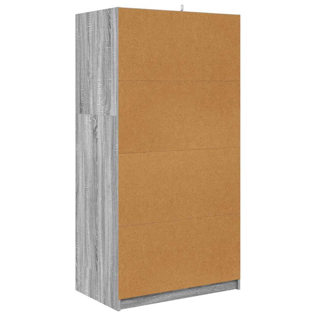 Armoire Gris Sonoma 79,5 x 49 x 156 cm Bois d’ingénierie - XIOS