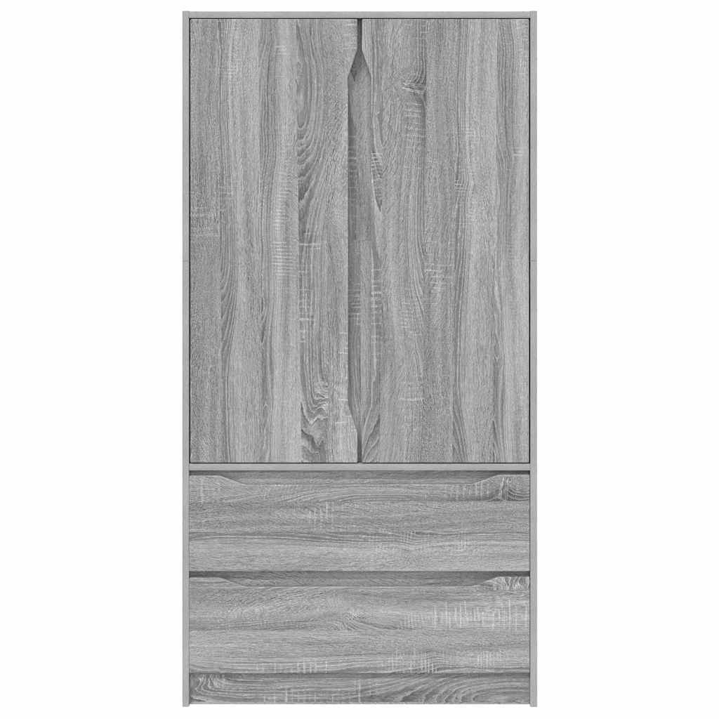 Armoire Gris Sonoma 79,5 x 49 x 156 cm Bois d’ingénierie - XIOS