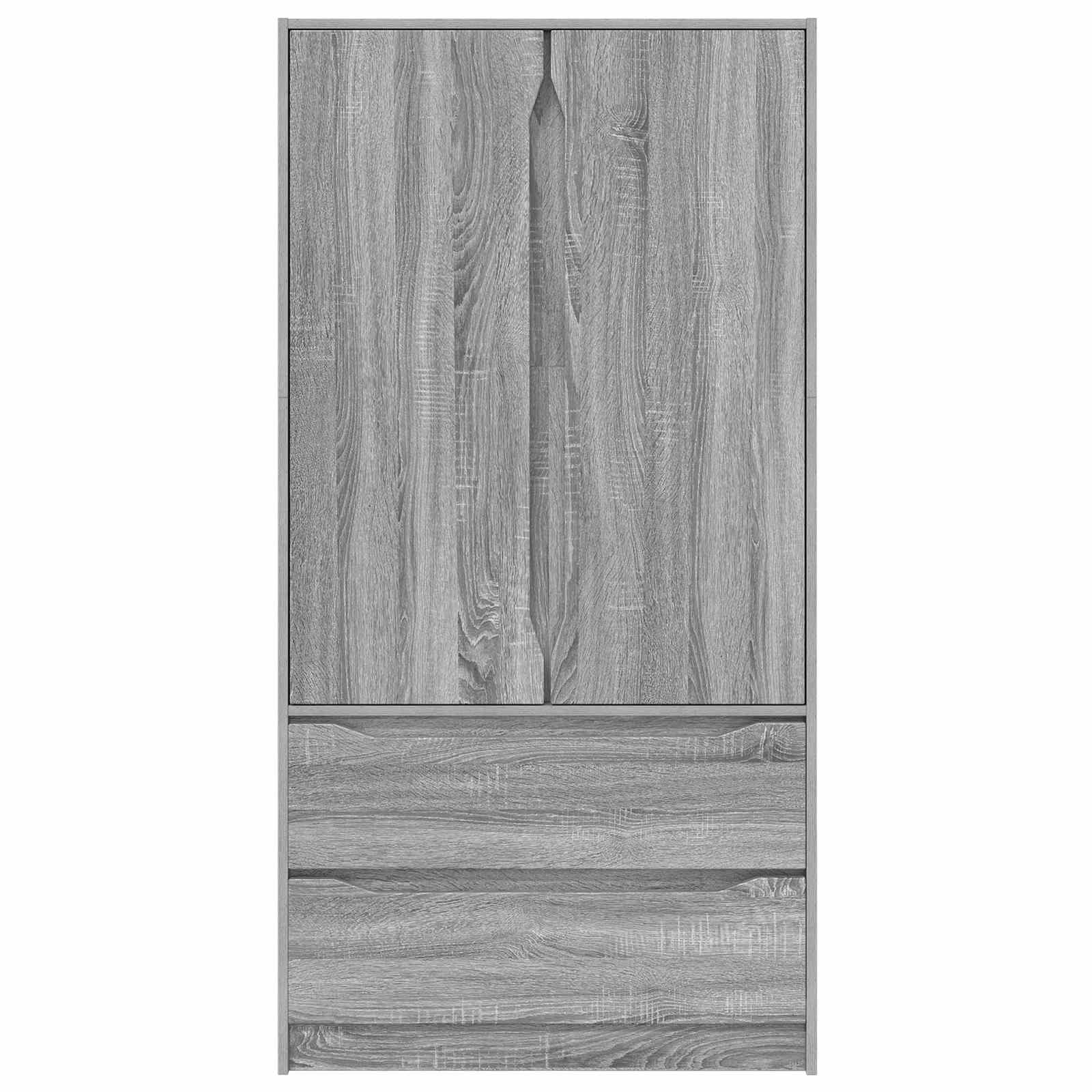 Armoire Gris Sonoma 79,5 x 49 x 156 cm Bois d’ingénierie - XIOS