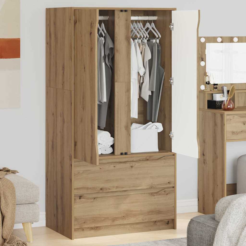 Armoire Chêne Artisanal 79,5 x 49 x 156 cm Bois d’ingénierie - XIOS