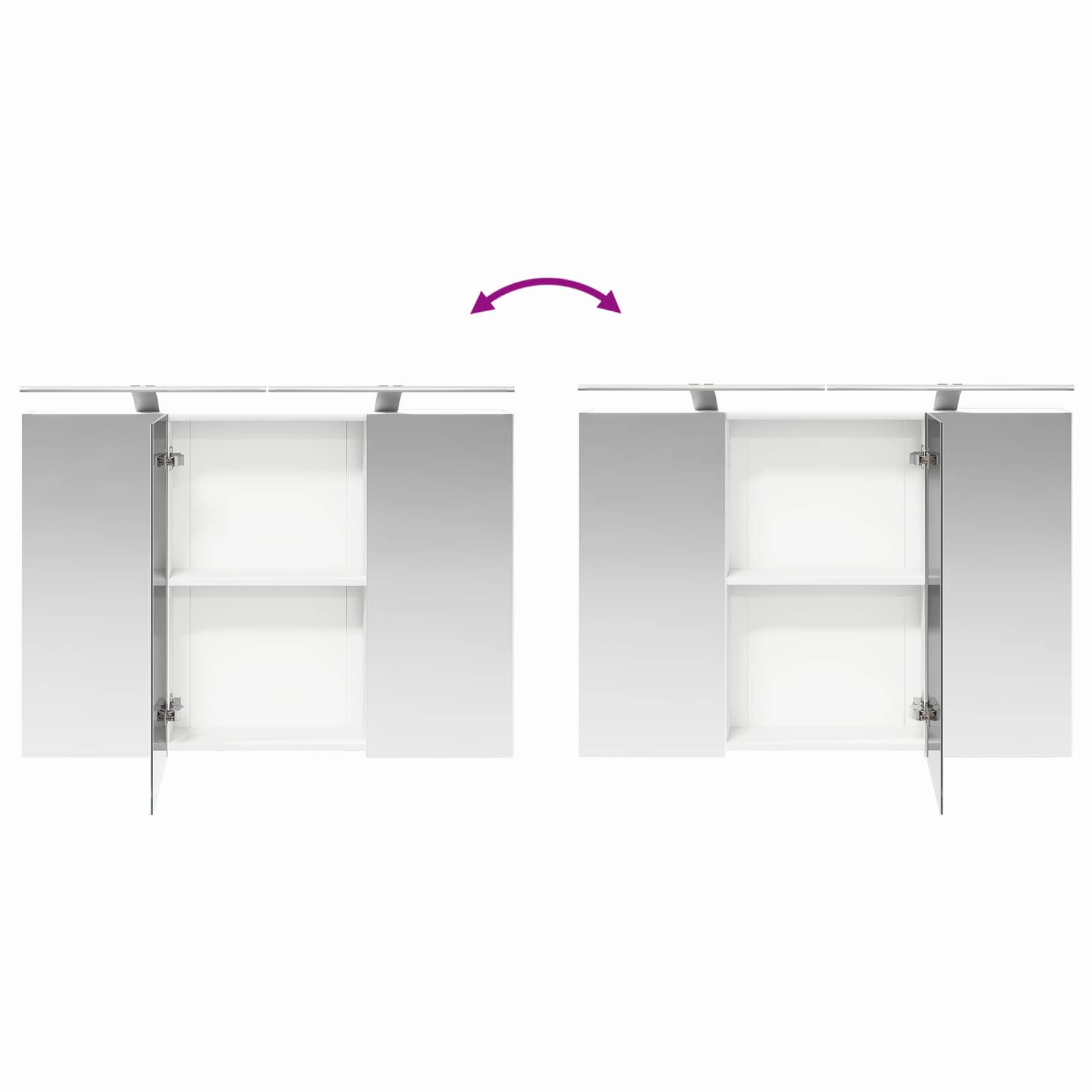 Ensemble d'armoire de salle de bain 4 pcs Blanc - XIOS