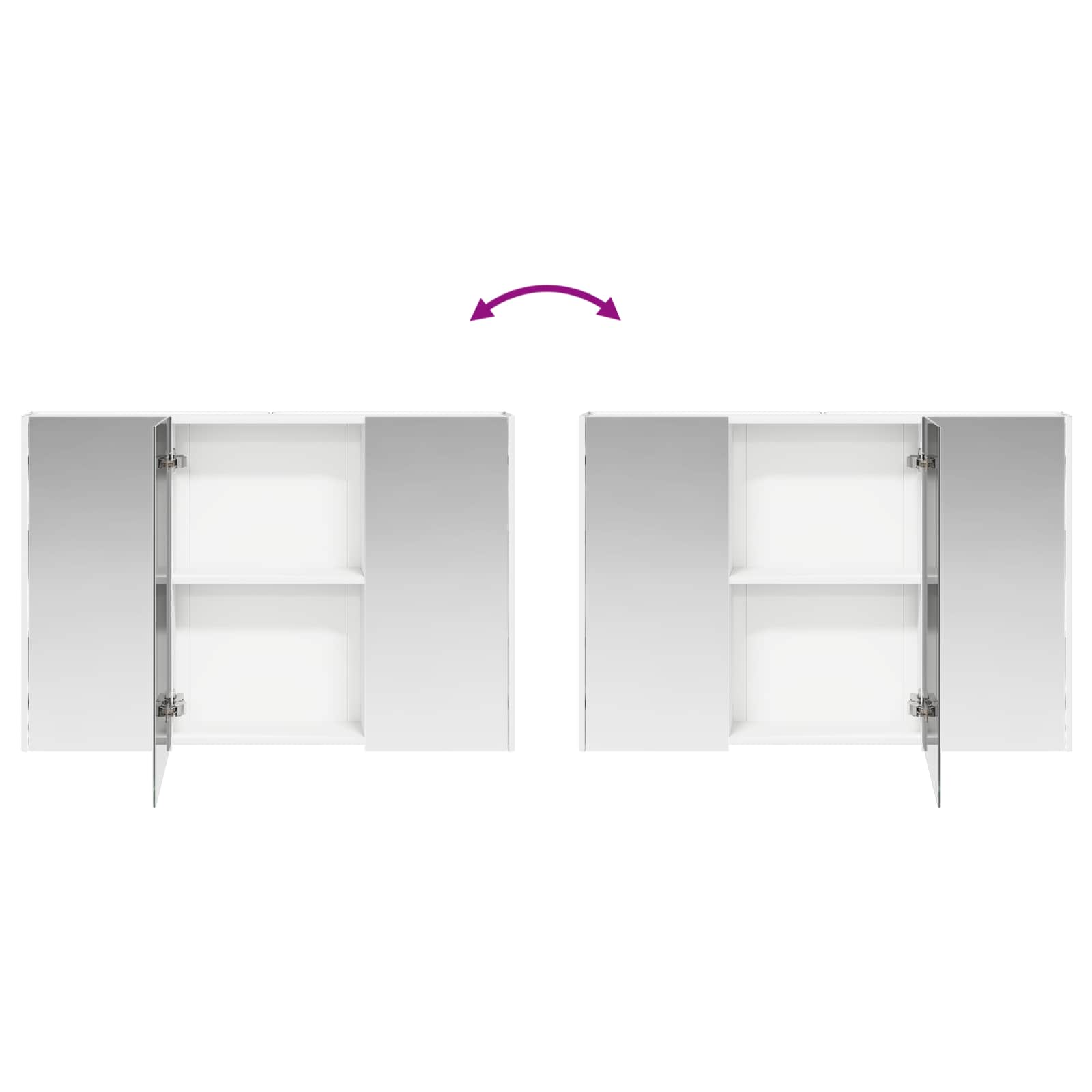 Ensemble d'armoire de salle de bain 4 pcs Blanc - XIOS