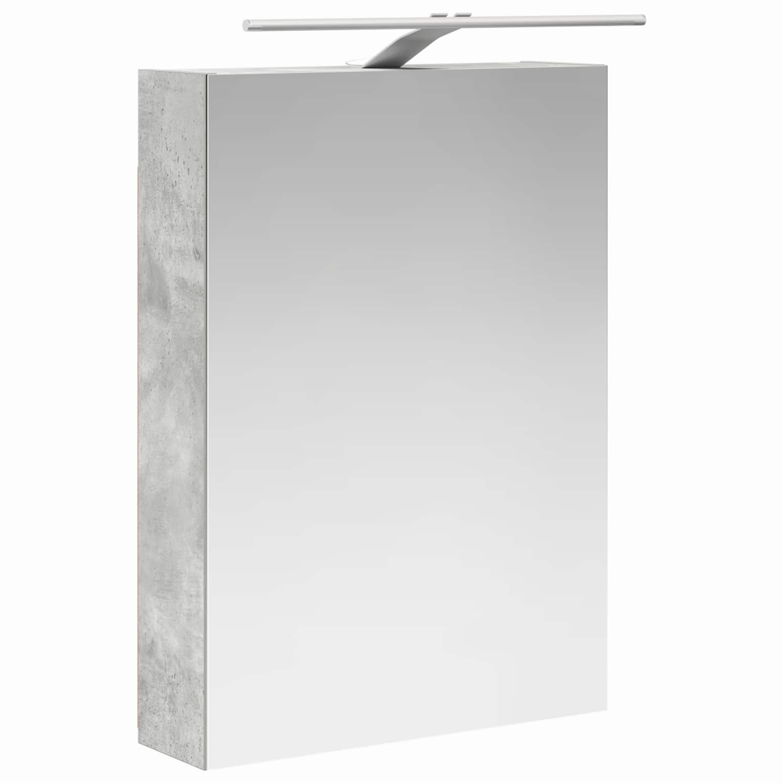 Ensemble de mobilier de salle de bain 5 pcs Gris béton