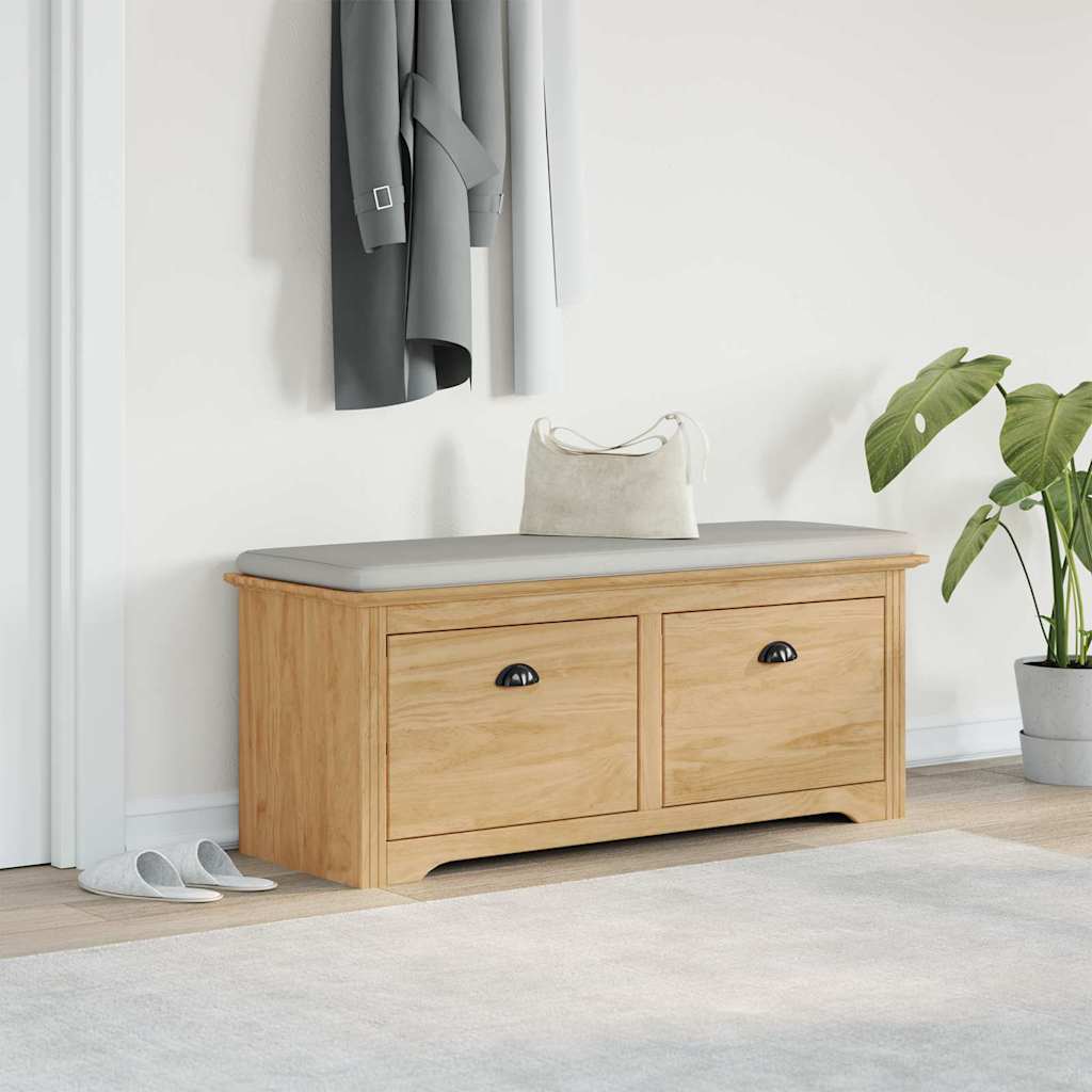 Banc de couloir avec tiroir BODO Marron miel 118 x 40 x 50 cm - XIOS